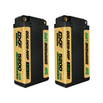DXF LiPo Battery 2S2P 7.4V 5200mAh 140C Graphene Gold NGP Version with 5mm Bullet / EC5 / T / TRX / XT60 / XT90 / XT150 / Q8s Plug for RC 1/10 Touring Car Racing
