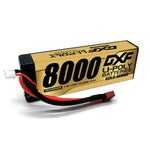 DXF LiPo Battery 2S HV 7.6V 8000mAh 140C Graphene Hardcase Gold with EC5 / T / TRX / XT60 / XT90 / XT150 / Q8s Plug for RC 1/8 1/10 Buggy Truck Car Off-Road Drone