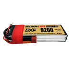 DXF Lipo Battery 2S HV 7.6V 9200mAh 140C GoldSeries Graphene Softcase with EC5 / T / TRX / XT60 / XT90 / XT150 / Q8s Plug for RC 1/8 1/10 Buggy Truck Car Off-Road Drone