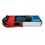 DXF Lipo Battery 2S 7.4V 4200mAh 100C GoldSeries Graphene Softcase with EC5 / T / TRX / XT60 / XT90 / XT150 / Q8s Plug for RC 1/8 1/10 Buggy Truck Car Off-Road Drone