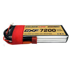 DXF Lipo Battery 2S HV 7.6V 7200mAh 140C GoldSeries Graphene Hardcase with EC5 / T / TRX / XT60 / XT90 / XT150 / Q8s Plug for RC 1/8 1/10 Buggy Truck Car Off-Road Drone