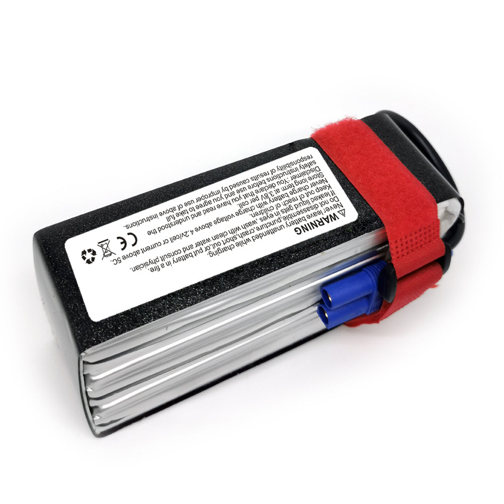 DXF Lipo Battery 6S 22.2V 5200mAh 100C GoldSeries Graphene Softcase with EC5 / T / TRX / XT60 / XT90 / XT150 / Q8s Plug for RC 1/8 1/10 Buggy Truck Car Off-Road Drone