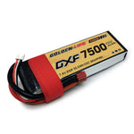 DXF Lipo Battery 2S 7.4V 7500mAh 100C Graphene Softcase with EC5 / T / TRX / XT60 / XT90 / XT150 / Q8s Plug for RC 1/8 1/10 Buggy Truck Car Off-Road Drone