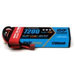 DXF LiPo Battery 2S 7.4V 7200mAh 120C Graphene Hardcase with EC5 / T / TRX / XT60 / XT90 / XT150 / Q8s Plug for RC 1/8 1/10 Buggy Truck Car Off-Road Drone