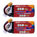 DXF LiPo Battery 6S 22.2V 350mAh 60C with PH2.0 / JST / XT30 / SM / XT60 / EC5 / XT90 for FPV Drone Whoop Micro Racing
