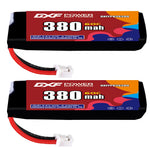DXF LiPo Battery 3S HV 11.4V 380mAh 60C with PH2.0 / JST / XT30 / SM / XT60 / EC5 / XT90 for FPV Drone Whoop Micro Racing