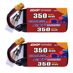 DXF LiPo Battery 3S 11.1V 350mAh 60C with PH2.0 / JST / XT30 / SM / XT60 / EC5 / XT90 for FPV Drone Whoop Micro Racing