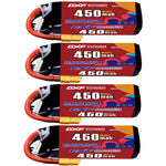 DXF LiPo Battery 5S 18.5V 450mAh 80C with PH2.0 / JST / XT30 / SM / XT60 / EC5 / XT90 for FPV Drone Whoop Micro Racing