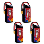 DXF LiPo Battery 2S 7.4V 350mAh 60C with PH2.0 / JST / XT30 / SM / XT60 / EC5 / XT90 for FPV Drone Whoop Micro Racing