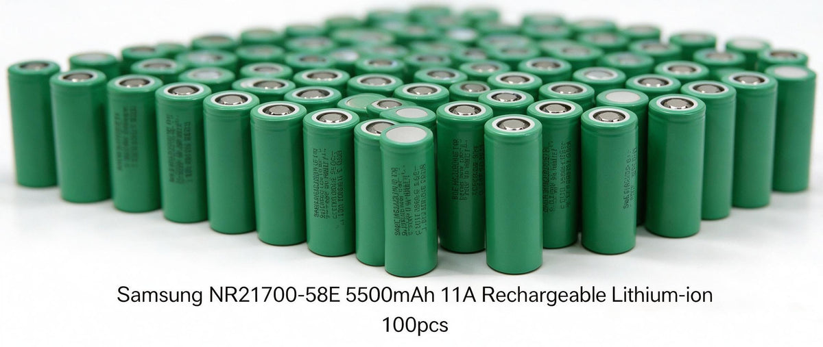 Samsung INR21700-58E 5500mAh 11A Li-ion Battery for E-Bikes, Flashlights & DIY Battery Packs (1-100 PCS)