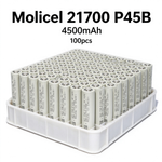 Molicel INR21700-P45B 4500mAh 45A Li-ion Battery for Power Tools, E-Bikes & DIY Battery Packs (1-100 PCS)