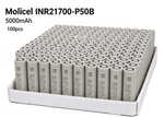 Molicel INR21700-P50B 5000mAh 60A Li-ion Battery for Power Tools, E-Bikes & DIY Battery Packs (1-100 PCS)