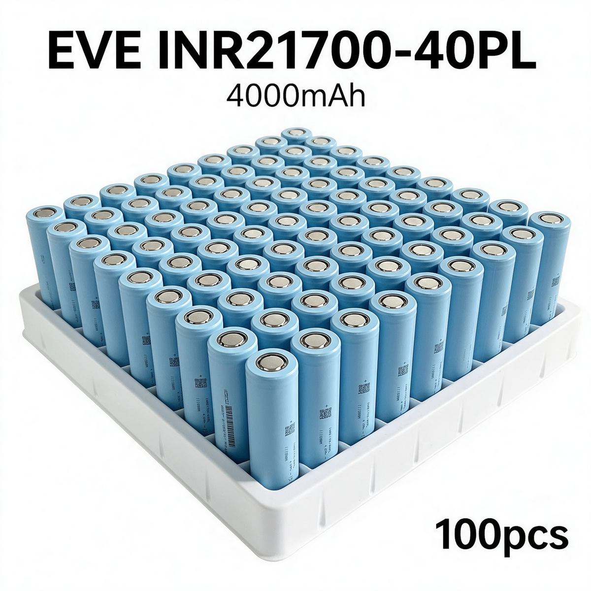 EVE INR21700-40PL 4000mAh 70A Li-ion Battery for Power Tools, E-Bikes & DIY Battery Packs (1-100 PCS)