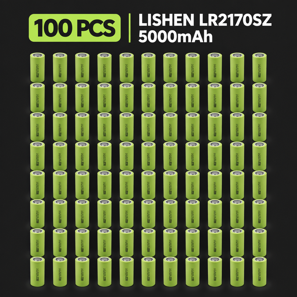 LISHEN LR2170SZ 5000mAh 15A 21700 Li-ion Cell for Protected Energy Storage, Outdoor Power & Long-Runtime Packs (1–100 PCS)