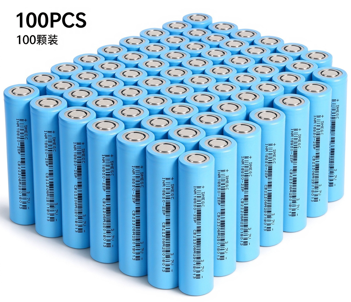 DMEGC INR18650-25P 2500mAh 20A Li-ion Battery for Power Tools, E-Bikes & DIY Battery Packs (1-100 PCS)