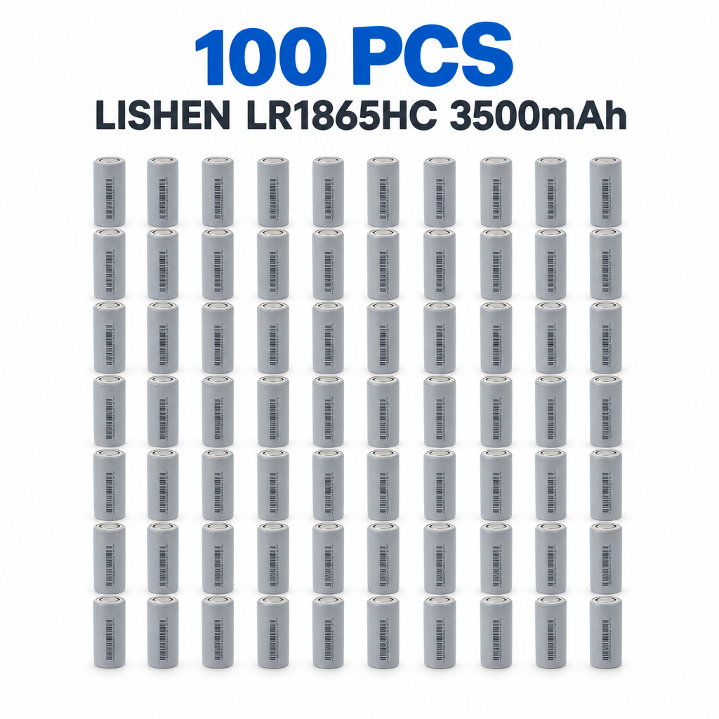 LISHEN LR1865HC 3500mAh 10.5A 3.6V 18650 Li-ion Cell for Professional Battery Packs, Backup Power & Electronics (1–100 PCS)
