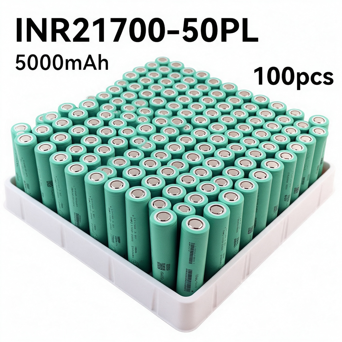 EVE INR21700-50PL 5000mAh 125A Li-ion Battery for Power Tools, E-Bikes & DIY Battery Packs (1-100 PCS)