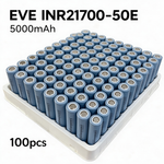 EVE INR21700-50E 5000mAh 15A Li-ion Battery for E-Bikes, Scooters & DIY Battery Packs (1-100 PCS)
