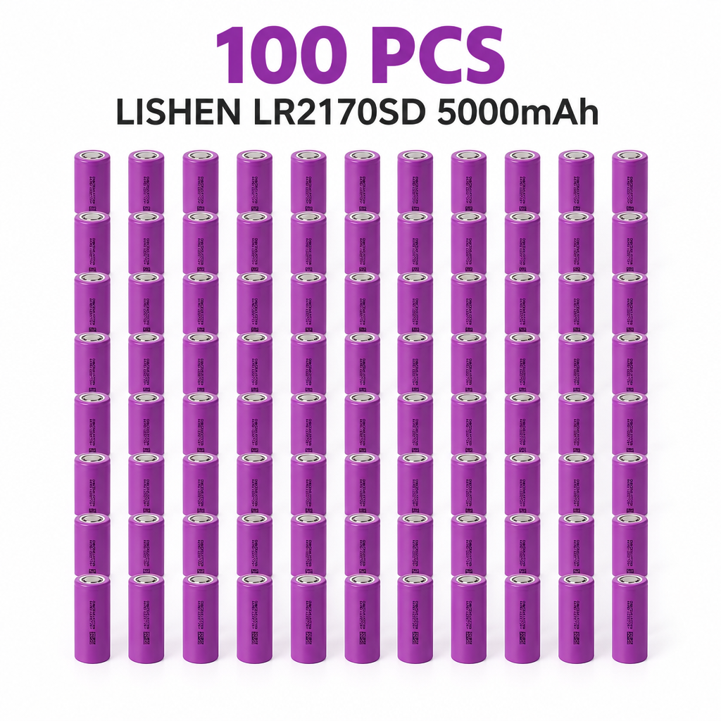 LISHEN LR2170SD 5000mAh 10A Reclaimed 21700 Li-ion Cell for Professional Battery Pack Assembly (1–100 PCS)