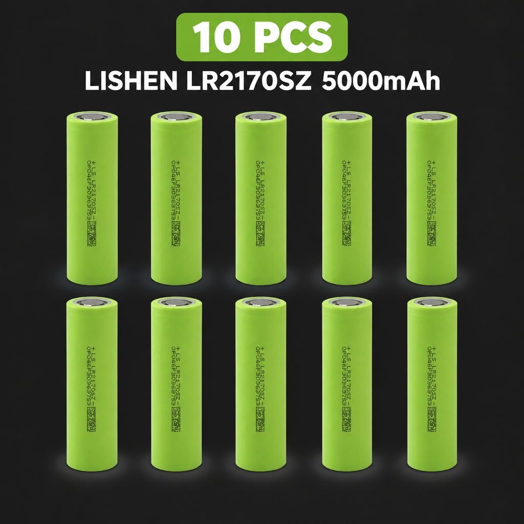 LISHEN LR2170SZ 5000mAh 15A 21700 Li-ion Cell for Protected Energy Storage, Outdoor Power & Long-Runtime Packs (1–100 PCS)