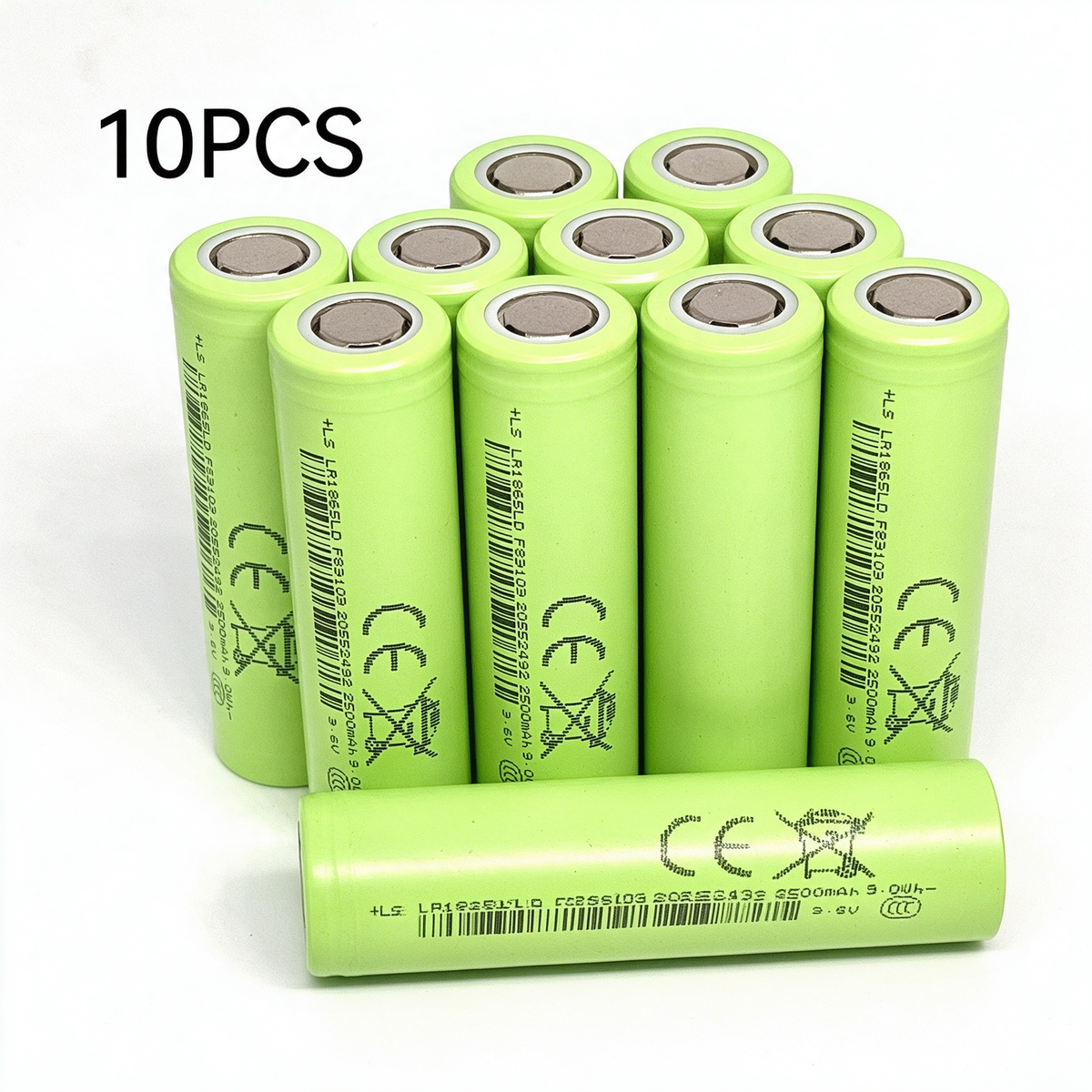 LISHEN LR1865LD 2500mAh 30A 18650 Li-ion Cell for Professional Power Tool & E-Mobility Battery Packs (1–100 PCS)