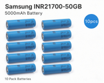 Samsung INR21700-50GB 5000mAh 15A Li-ion Battery for E-Bikes, Flashlights & DIY Battery Packs (1-100 PCS)