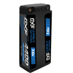 DXF LiPo Battery 2S HV 7.6V 4400mAh 140C Graphene Gray with 5mm Bullet / EC5 / T / TRX / XT60 / XT90 / XT150 / Q8s Plug for RC 1/10 Touring Car Racing