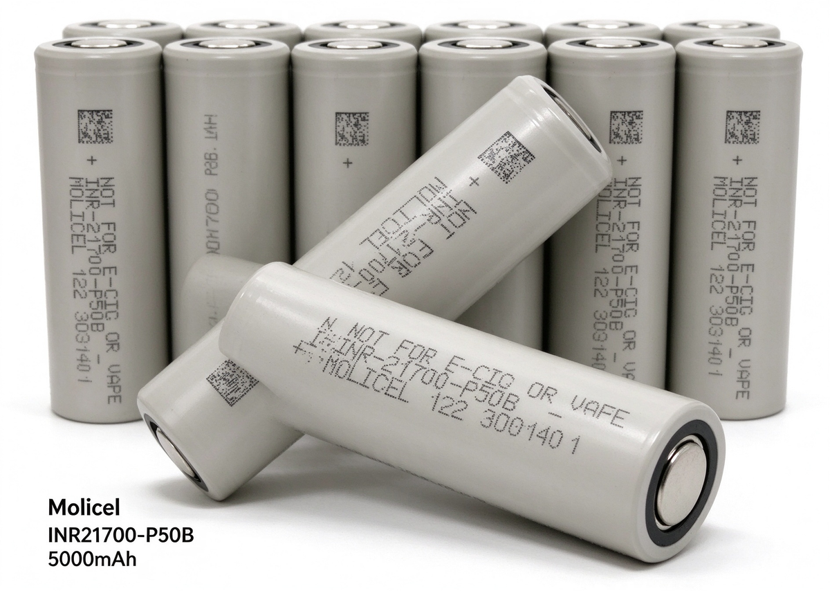 Molicel INR21700-P45B 4500mAh 45A Li-ion Battery for Power Tools, E-Bikes & DIY Battery Packs (1-100 PCS)
