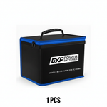 DXF LiPo Battery Fireproof Safety Bag - Charging & Storage Guard with Double Zipper (1-6 Pack Options Available)
