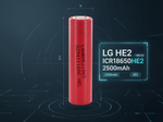 LG HE2 ICR18650HE2 2500mAh 20A Li-ion Battery for Power Tools, Flashlights & DIY Battery Packs (1-100 PCS)