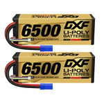 DXF GoldSeries 4S HV 15.2V 6500mAh 140C Graphene Hardcase LiPo Battery with EC5 & 10AWG Wire (1-6 Pack)