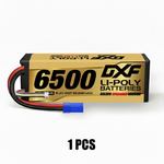 DXF GoldSeries 4S HV 15.2V 6500mAh 140C Graphene Hardcase LiPo Battery with EC5 & 10AWG Wire (1-6 Pack)