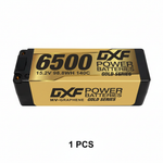 DXF Gold Series 4S HV 15.2V 6500mAh 140C Graphene LCG Hardcase LiPo with 5mm to EC5 & 10AWG Wire (1-6 Pack)