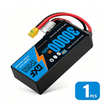 DXF SEMI-SOLID 14S 51.8V 30000mAh 5C Soft Case LiPo Battery with 8AWG Wire for Toy Cars, Boats, UAVs & Drones (1-6 Pack)