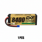 DXF 4S 14.8V 8400mAh 140C Graphene Hardcase LiPo Battery with EC5 & 10AWG Wire (1-6 Pack)