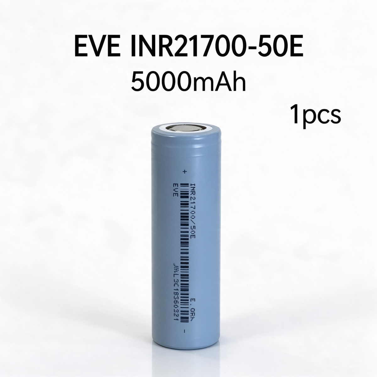 EVE INR21700-50E 5000mAh 15A Li-ion Battery for E-Bikes, Scooters & DIY Battery Packs (1-100 PCS)