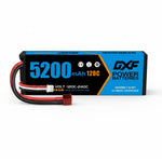 DXF LiPo Battery 2S 7.4V 5200mAh 120C Graphene Hardcase with EC5 / T / TRX / XT60 / XT90 / XT150 / Q8s Plug for RC 1/8 1/10 Buggy Truck Car Off-Road Drone