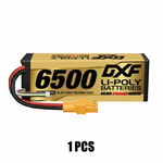 DXF Gold Series 4S HV 15.2V 6500mAh 140C Graphene Hardcase LiPo Battery with XT90 & 10AWG Wire (1-6 Pack)