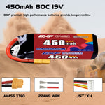 DXF 5S 18.5V 450mAh 80C LiPo Battery for FPV Micro Drones (PH2.0 / JST / XT30 / SM / XT60 / EC5 / XT90 Options)