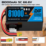 (CN)DXF 18S Lipo Battery 66.6V 5C 81000mAh Soft Case Battery  for Drone UAV FPV Car Truck Tank RC Buggy Truggy Racing Hobby
