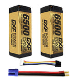 DXF Gold Series 4S HV 15.2V 6500mAh 140C Graphene LCG Hardcase LiPo with 5mm to EC5 & 10AWG Wire (1-6 Pack)