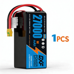 DXF SEMI-SOLID 12S 44.4V 27000mAh 5C Soft Case LiPo Battery with 8AWG Wire for UAVs & Drones (1-6 Pack)