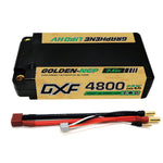 DXF 2S 7.6V 4800mAh 140C Shorty Hardcase LiPo Battery with 5mm Bullet to Deans T-Plug for 1/10 RC Buggies, Cars (1-6 Pack Available)