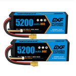 DXF LiPo Battery 3S 11.1V 5200mAh 80C Graphene Hardcase with EC5 / T / TRX / XT60 / XT90 / XT150 / Q8s Plug for RC 1/8 1/10 Buggy Truck Car Off-Road Drone