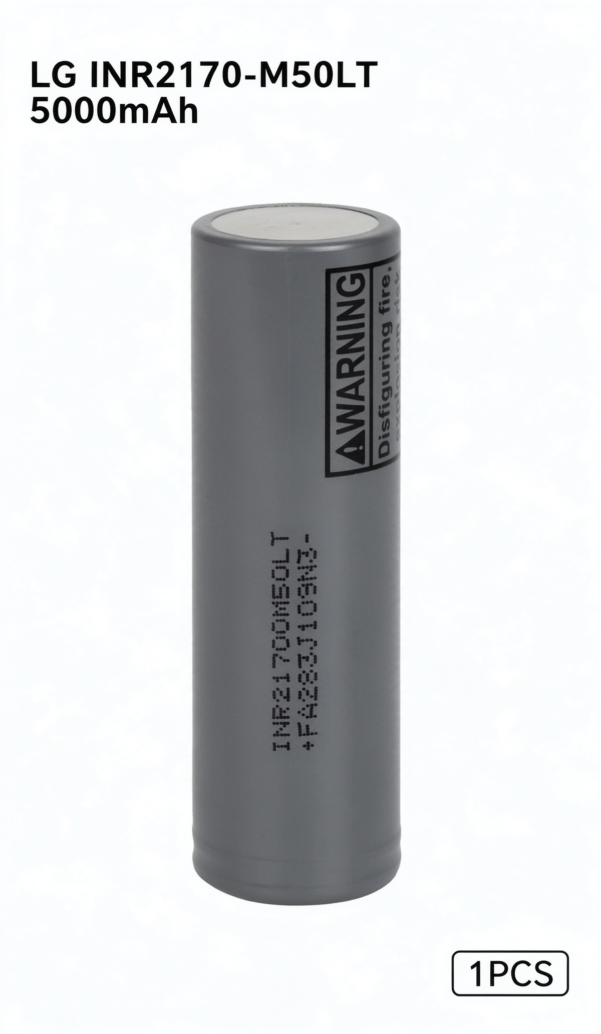 LG M50LT INR21700M50LT 5000mAh 14A Li-ion Battery for E-Bikes, Flashlights & DIY Battery Packs (1-100 PCS)