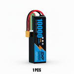 DXF 6S 22.2V 10000mAh 100C Graphene Blue Softcase LiPo Battery with XT90 for RC Cars Drones Helicopters Boats (1-6 Pack)