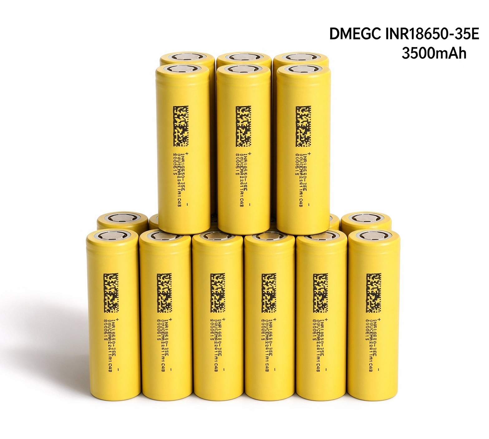 DMEGC INR18650-35E 3500mAh 10A Li-ion Battery for E-Bikes, Flashlights & DIY Battery Packs (1-100 PCS)