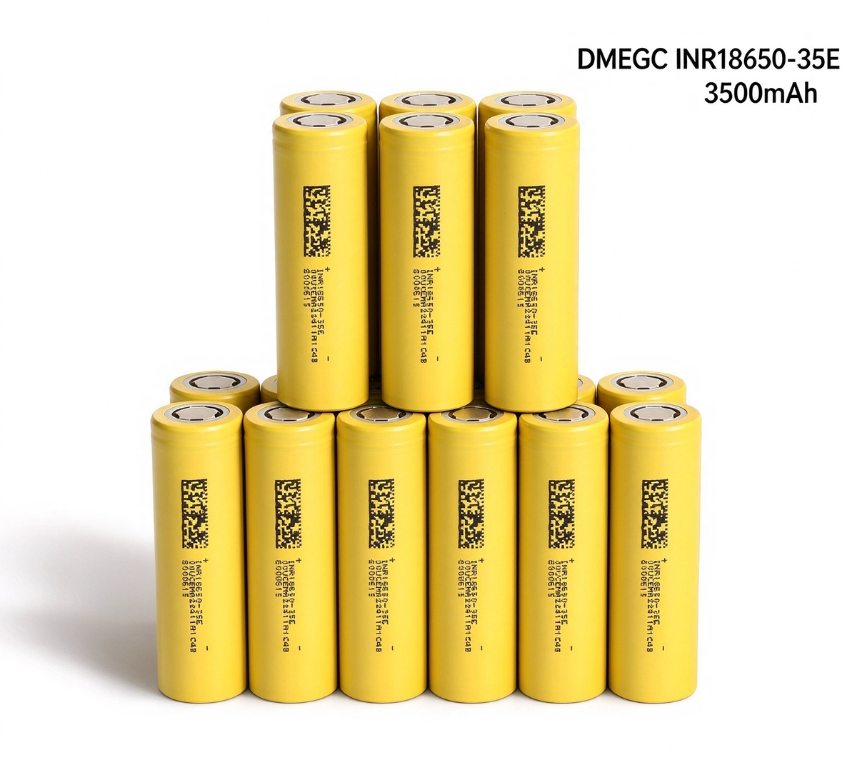 DMEGC INR18650-35E 3500mAh 10A Li-ion Battery for E-Bikes, Flashlights & DIY Battery Packs (1-100 PCS)