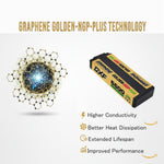 DXF GOLDEN-NGP PLUS 2S HV 7.6V 6600mAh 150C EFRA Hardcase LiPo Battery, 5mm Bullet to Deans T-Plug (1-6 Pack)