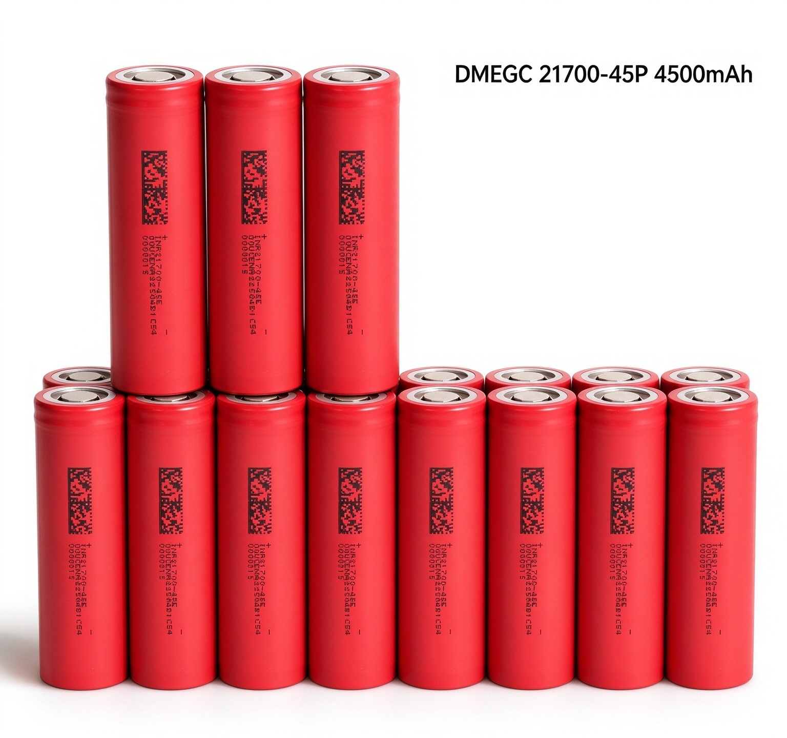 DMEGC INR21700-45E 4500mAh 9A Li-ion Battery for EVs, Power Tools & DIY Battery Packs (1-100 PCS)
